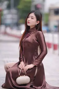 Elegant Modern Ao Dai Beauty Captivates on City Streets | Graceful & Alluring 1000025274-14