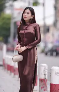 Elegant Modern Ao Dai Beauty Captivates on City Streets | Graceful & Alluring 1000025274-6