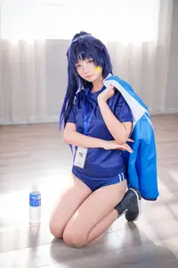 Discover the Alluring Charm of Coser Xi Huan Ai Li Ma in Yuuka's Gymnastics Outfit (56P)-26