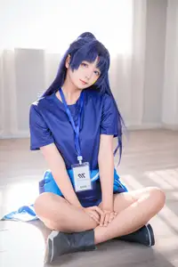 Discover the Alluring Charm of Coser Xi Huan Ai Li Ma in Yuuka's Gymnastics Outfit (56P)-33