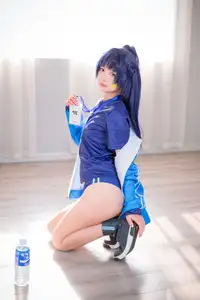 Discover the Alluring Charm of Coser Xi Huan Ai Li Ma in Yuuka's Gymnastics Outfit (56P)-14