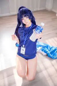 Discover the Alluring Charm of Coser Xi Huan Ai Li Ma in Yuuka's Gymnastics Outfit (56P)-8