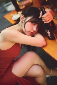 JP Yui Kojina Captivating in Red Dress SPA Digital Photo Book Japanese Girls Elegance-15