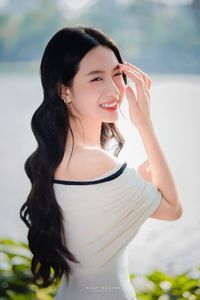 Radiant Beauty of a Vietnamese Girl with a Bright Smile in Nature-15