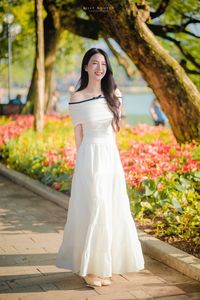 Radiant Beauty of a Vietnamese Girl with a Bright Smile in Nature-14