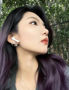 Beautiful Girl with Trendy Red Dip Dye Hair Style-0