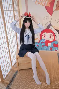 Charming Schoolgirl in Uniform: A Glimpse into Summer Reverie-46