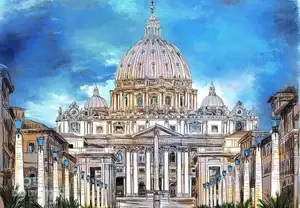Discover St. Peter's Basilica Vatican: A magnificent Renaissance architectural icon under night lights-5