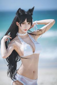 Captivating Azur Lane Atago Cosplay by Masaki Ya Qi on the Beach-19