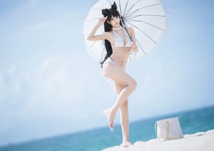 Captivating Azur Lane Atago Cosplay by Masaki Ya Qi on the Beach-22