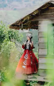 Ethnic Woman in Vibrant Traditional Attire 1000024497-11