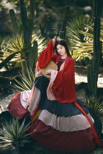 Traditional Vietnamese Beauty: Young woman with ancient instrument, immersed in culture and music.-9