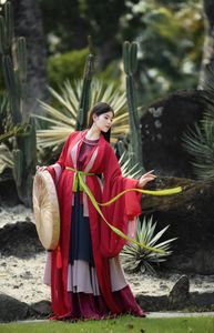 Traditional Vietnamese Beauty: Young woman with ancient instrument, immersed in culture and music.-4