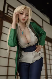 Alluring Tsunade Cosplay, Legendary Hokage's Charm-14