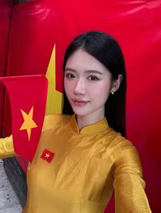 VGU No.114: Radiant Yellow Ao Dai Amidst Lotus Blooms, Embodying Vietnamese Grace-8