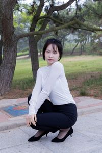 Chiness Model No.2337 Xiao Jiu: High Heels, White Socks, Elegant Style-10