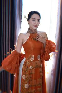 Captivating Modern Ao Dai - Unique Design Showcasing Elegant Vietnamese Beauty-3