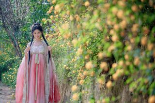 Coser Nnian as Begonia Fairy: Ethereal Beauty in a Fairytale Garden-30