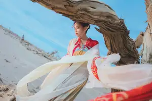 Coser Cherry Meow's 'Jinghong' Hanfu Photoshoot: Captivating Ancient Elegance-5