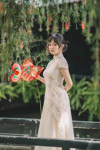Elegant Ao Dai: Vietnamese Traditional Beauty in a Lush Garden-14