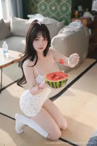 XiuRen No.10483 Ruan Qing: Sweet Youthful Charm with Refreshing Watermelon-17