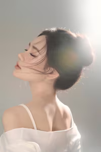 VGU No.37: Unveil the Pure Beauty and Pensive Aura in this Captivating Elegant Portrait.-6