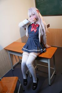 Coser Alya Cute School Uniform Cosplay-3