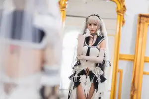 Coser Masaki Ya Qi stuns in Azur Lane Formidable dress a captivating portrayal of elegance and charm-2