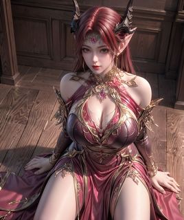 AI Generated: Enchanting Fantasy Warrior Princess (69P)-15