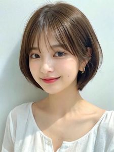 Chic Layered Bob Haircut for Round Faces - Trendy Short Hair for Beautiful Women-9
