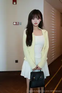 Discover Nuo Mi's Alluring Elegance in a Pristine White Dress - Exclusive XiuRen Collection No.10702-13