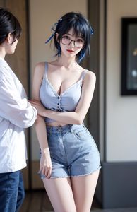 AI Generated Girl with Glasses Part02: Charming Modern Look-12