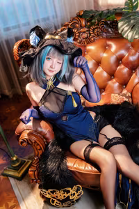 Coser Xi Huan Ai Li Ma Alluring Cheshire Qipao Cosplay Unveiling 37 Captivating Photos-8