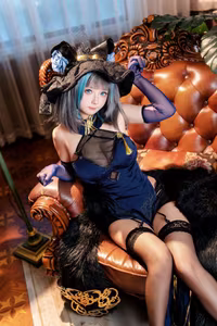 Coser Xi Huan Ai Li Ma Alluring Cheshire Qipao Cosplay Unveiling 37 Captivating Photos-17