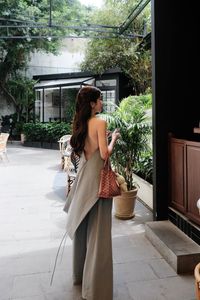 Elegant Woman and Adorable Pomeranian: Chic Fashion & Pet Joy.-11