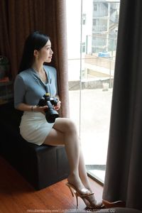 Elegant Secretary: Chinese Model Xiao Jie SXJ No.2046. Professional Chic & Alluring Style.-22