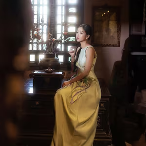 VGU No.4: Alluring Asian Beauty, Captivating Aura in a Classic Pottery Setting-13