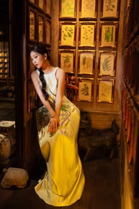 VGU No.4: Alluring Asian Beauty, Captivating Aura in a Classic Pottery Setting-7