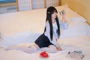 Charming Schoolgirl in Uniform: A Glimpse into Summer Reverie-26