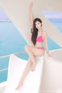 XiuRen No.10047: Jiang Shu Ying River's Alluring Pink Bikini Pose-7