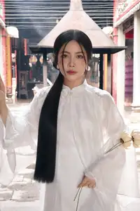 Elegant East Asian Beauty: Gentle Charm in Pristine Classic Attire 17639710-6