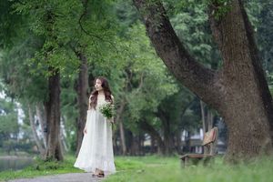 XVG No.9: Long-Haired Muse in a Dreamy Garden Serene and Pure Beauty-8