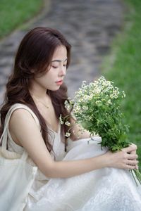 XVG No.9: Long-Haired Muse in a Dreamy Garden Serene and Pure Beauty-10