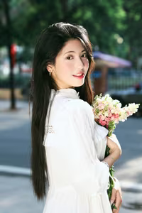 VGU No.58: Elegant Beauty of a Vietnamese Girl: Gentle, Pristine Smile in Sunlight.-19